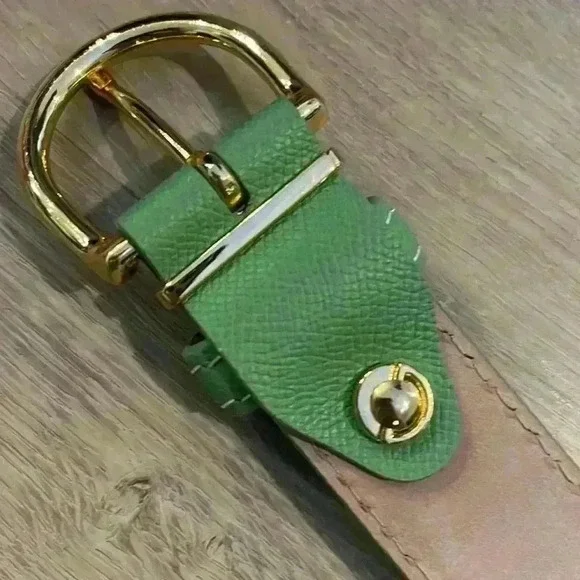 L.E.N Epsom Leather Belt - Apple - Picture 6 of 10